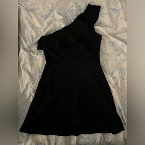 Banana Republic One-Shoulder Ruffle Dress